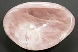 Polished Rose Quartz Bowl #318460-1